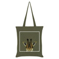 Olive - Front - Inquisitive Creatures Giraffe Tote Bag