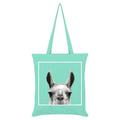 Mint - Front - Inquisitive Creatures Llama Tote Bag