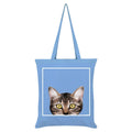 Sky Blue - Front - Inquisitive Creatures Kitten Tote Bag