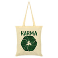 Cream - Front - Grindstore Recycling Karma Tote Bag
