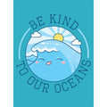 Blue - Side - Grindstore Be Kind To Our Oceans Tote Bag