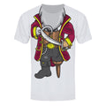 White - Front - Grindstore Mens Swashbuckling Pirate Sub Costume T Shirt