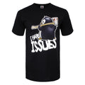 Black - Front - Psycho Penguin Mens I Have Issues T-Shirt