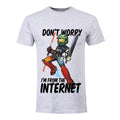 Grey - Front - Grindstore Mens Dont Worry Im From The Internet T-Shirt