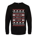 Black - Front - Grindstore Mens This Is As Jolly As I Get Christmas Jumper