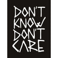 Black - Side - Grindstore Mens Don`t Know Don`t Care Sweater