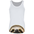 White - Front - Inquisitive Creatures Womens-Ladies Sloth Vest Top