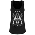 Black - Front - Grindstore Ladies-Womens Bewitched Black Floaty Tank