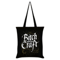 Black - Front - Grindstore Bitch Craft Black Tote Bag