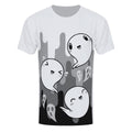 White-Black-Grey - Front - Grindstore Mens Happy Spooks T-Shirt