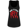Black - Front - Grindstore Ladies-Womens Born To Raise Hell Floaty Tank