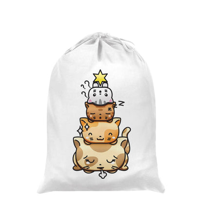 White - Front - Grindstore Catmas Tree Santa Sack
