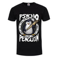 Black-White - Front - Psycho Penguin Mens Cute Cuddly & Psychotic T-Shirt