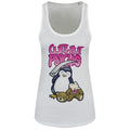 White - Front - Psycho Penguin Womens-Ladies Cute But Psycho Floaty Vest Top