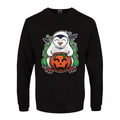 Black - Front - Psycho Penguin Mens Pumpkin Potion Halloween Jumper