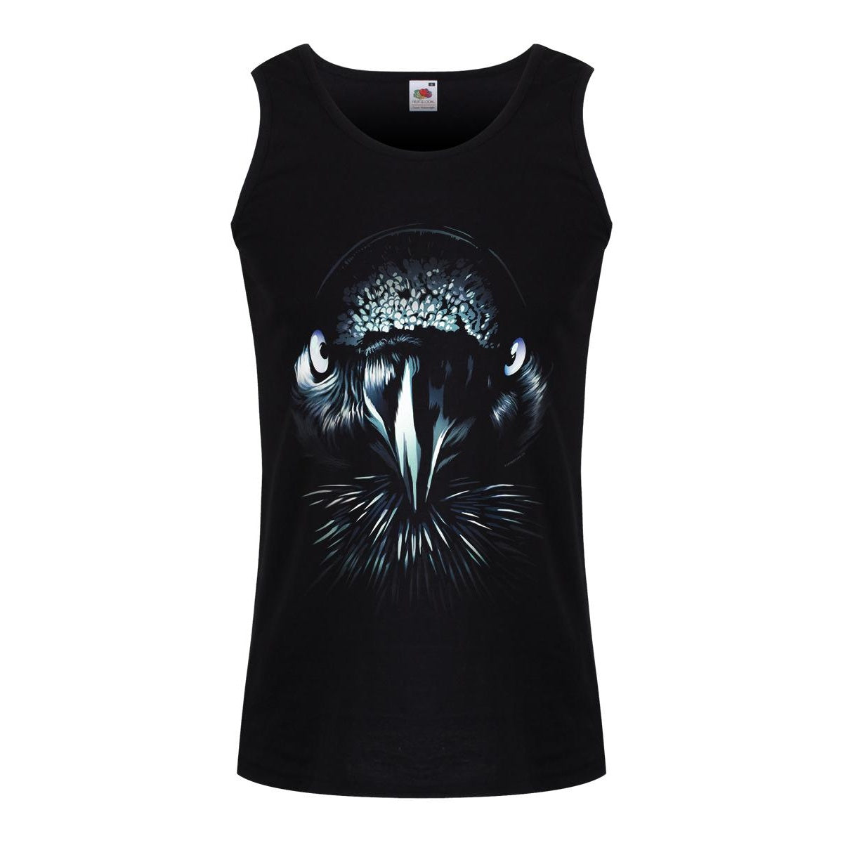 Black - Front - Unorthodox Collective Mens Raven Vest Top