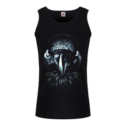 Black - Front - Unorthodox Collective Mens Raven Vest Top
