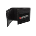 Black-White - Back - Grindstore The More You Slack Bi-Fold Leather Wallet