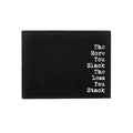 Black-White - Front - Grindstore The More You Slack Bi-Fold Leather Wallet