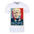White - Front - Grindstore Mens Donald Trump Nope T-Shirt
