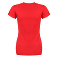 Red - Back - VI Pets Womens-Ladies David Meowie T-Shirt