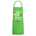 Green - Front - Grindstore Get Drunk And Bake Christmas Apron