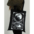 Black-White - Back - Deadly Tarot The Moon Tote Bag