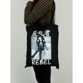Black-White - Side - Tokyo Spirit Rebel Tote Bag