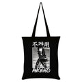 Black-White - Front - Tokyo Spirit Awkward Tote Bag