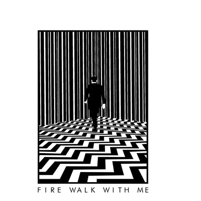 White - Side - Grindstore Mens Fire Walk With Me T-Shirt