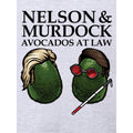 Grey - Side - Grindstore Mens Nelson & Murdock Avocados At Law T-Shirt