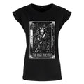 Black - Front - Deadly Tarot Womens-Ladies The High Priestess T-Shirt