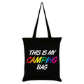 Black - Front - Grindstore This Is My Camping Bag Tote Bag
