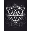 Black - Side - Grindstore Womens-Ladies Pentagram Eye T-Shirt