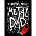 Black - Side - Grindstore Mens Worlds Most Metal Dad T-Shirt