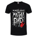 Black - Front - Grindstore Mens Worlds Most Metal Dad T-Shirt