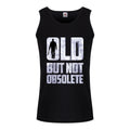 Black - Front - Grindstore Mens Old But Not Obsolete Vest Top