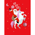Red-White-Pink - Side - Grindstore Who Needs Rudolph Santa Sack