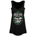 Black - Front - Grindstore Womens-Ladies Irish Or Not Buy Me A Shot St Patricks Day Vest Top