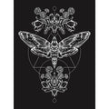 Black - Side - Grindstore Ladies-Womens Death Head Moth Floaty Tank