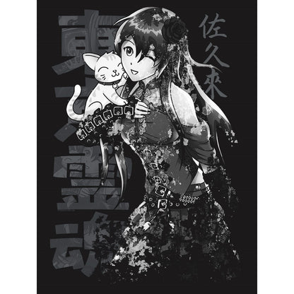 Black - Side - Tokyo Spirit Womens-Ladies Sakura Monochrome Vest Top
