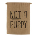 Brown-Black - Side - Grindstore Not A Puppy Hessian Christmas Santa Sack