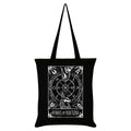 Black-White - Front - Deadly Tarot Wheel Of Fortune Tote Bag