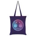 Purple-Pink-Blue - Front - Grindstore Tree Of Life Tote Bag