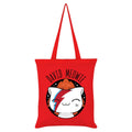 Red-White - Front - VI Pets David Meowie Tote Bag
