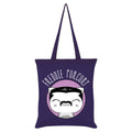 Violet-White - Front - VI Pets Freddie Purcury Tote Bag