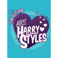 Turquoise - Side - Grindstore The Future Mrs Harry Styles Filled Cushion