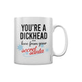 White-Black-Red - Back - Grindstore You´re A Dickhead Secret Santa Mug