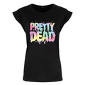 Black - Front - Grindstore Womens-Ladies Pretty Dead Pastel Goth T-Shirt