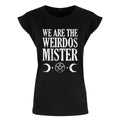 Black-White - Front - Grindstore Womens-Ladies We Are the Weirdos T-Shirt